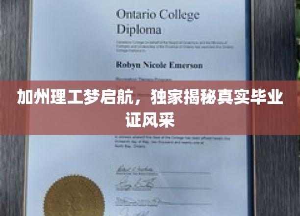 梦想加州理工，揭秘毕业生证书的华丽转身
