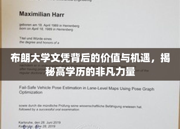 布朗大学文凭的隐形财富，解锁高学历带来的无限可能