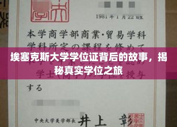 探寻埃塞克斯大学学位证背后的传奇历程