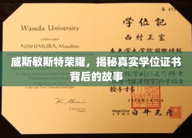 威斯敏斯特荣耀，揭秘真实学位证书背后的故事
