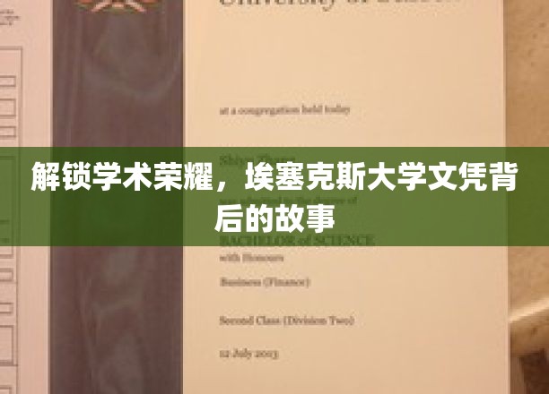 埃塞克斯大学荣耀揭晓，探寻文凭背后的传奇之路