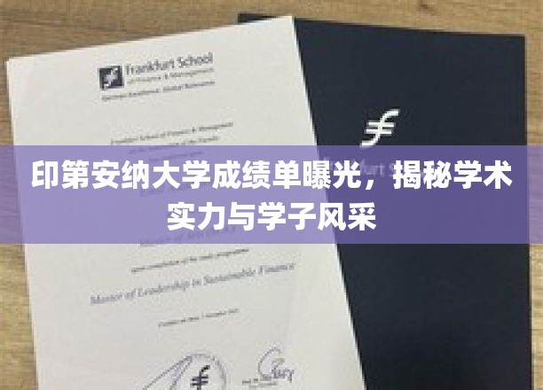 印第安纳大学成绩单揭秘，实力学子风采初露端倪
