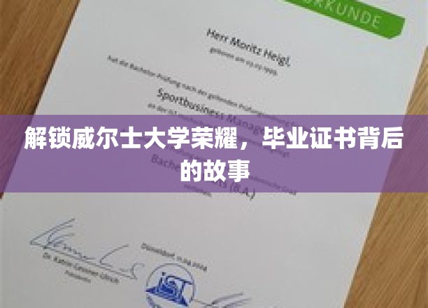 威尔士大学荣耀揭秘，毕业证书背后的不为人知传奇