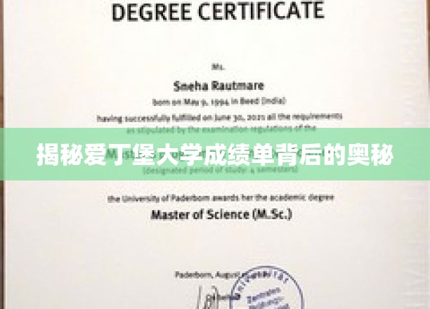 解码爱丁堡大学成绩单的神秘面纱