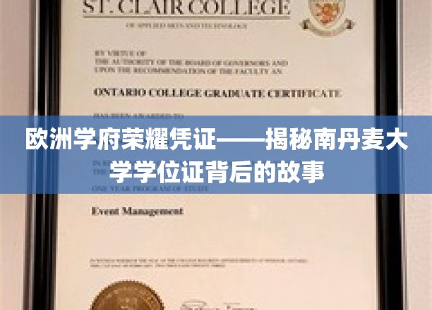 探寻南丹麦大学学位证的荣耀奥秘，欧洲学府的荣誉凭证解析