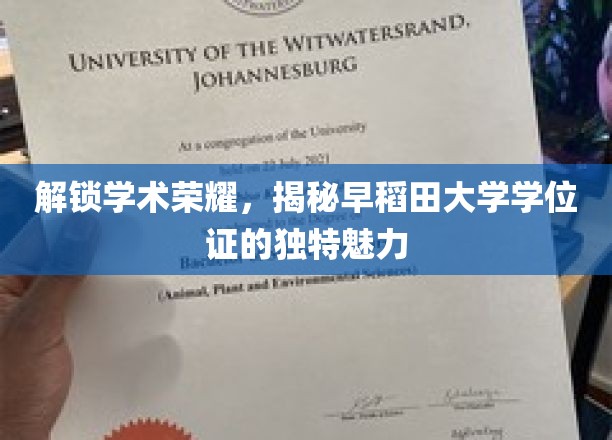 解锁学术荣耀，揭秘早稻田大学学位证的独特魅力