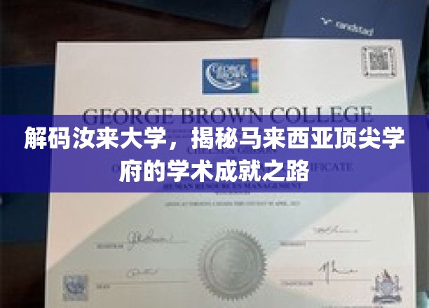 解码汝来大学，揭秘马来西亚顶尖学府的学术成就之路