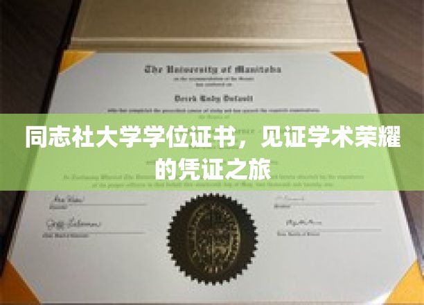 同志社大学学位证书，记录学术荣耀的璀璨足迹