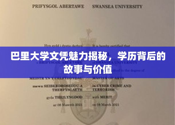 巴里大学文凭，探寻学历背后的独特魅力与深层价值