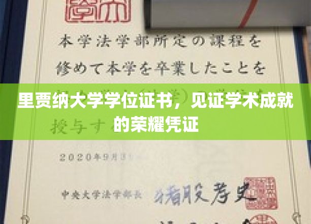 里贾纳大学荣耀印记，学位证书彰显学术巅峰成就