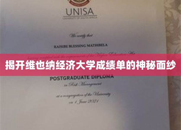 揭开维也纳经济大学成绩单的神秘面纱