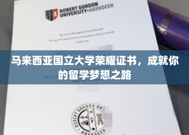马来西亚国立大学荣耀证书，铺就你的留学梦想之路