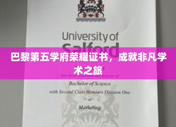巴黎第五大学荣耀证书，见证非凡学术之旅