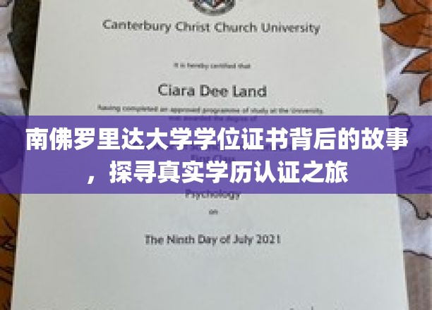解码南佛罗里达大学学位之谜，揭秘学历认证背后的真实旅程