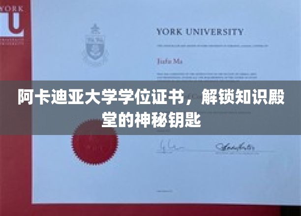 阿卡迪亚荣耀，学位证书，开启智慧之门