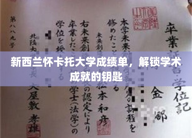 怀卡托大学成绩单，揭秘学子学术成就的神秘钥匙