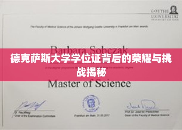 解码德克萨斯大学学位证，荣耀之路的崎岖与辉煌