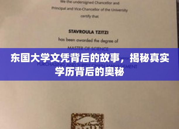 探寻东国大学文凭背后的真相，揭秘学历背后的不为人知之谜