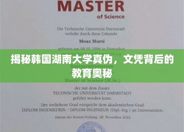 解码韩流学府，湖南大学文凭之谜，教育质量深度解析