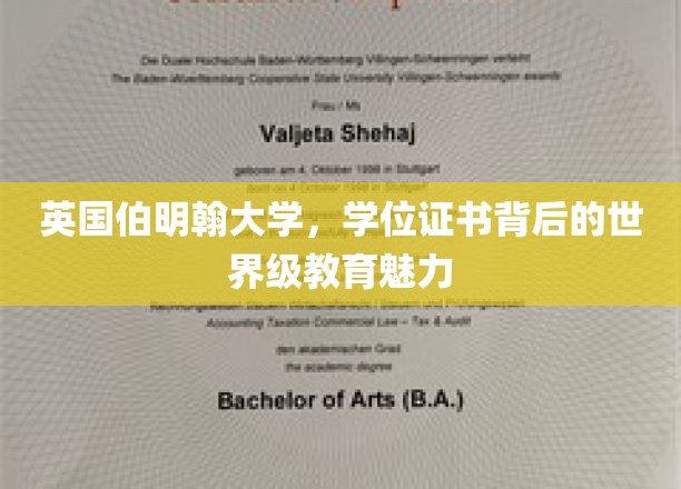 英国伯明翰大学，学位证书背后的世界级教育魅力