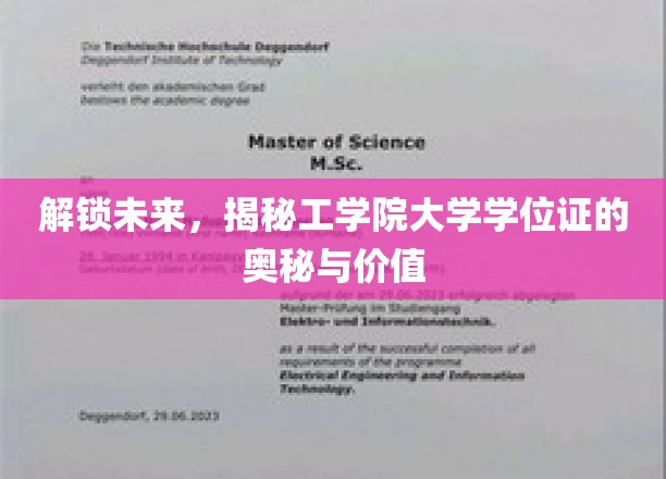 学位证背后的秘密，工学院学子未来之路的通行证