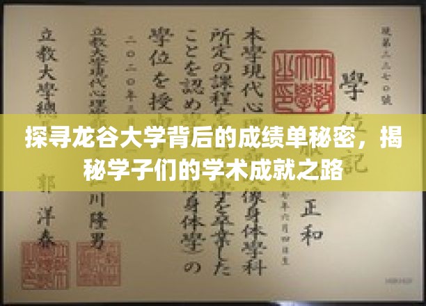 龙谷大学成绩之谜，揭秘学霸们的学术辉煌轨迹
