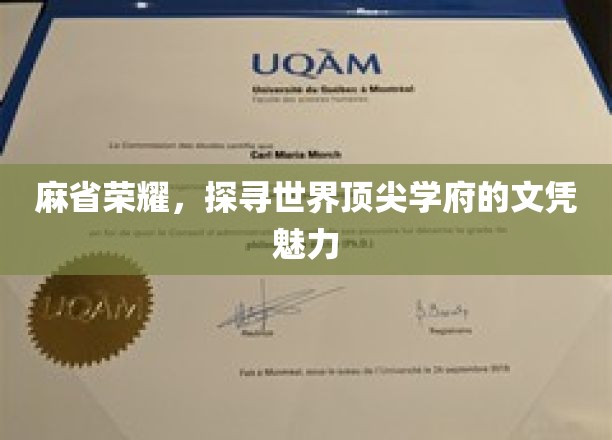 解码麻省精英，探寻全球顶尖学府的文凭之光