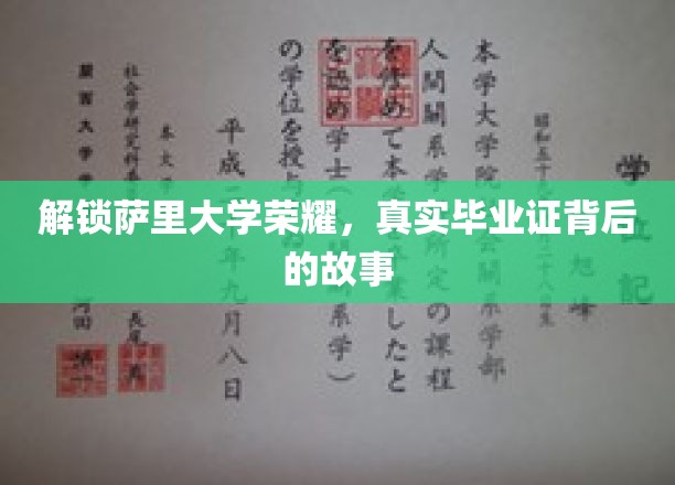 探寻萨里大学荣耀之谜，毕业证背后的不为人知传奇