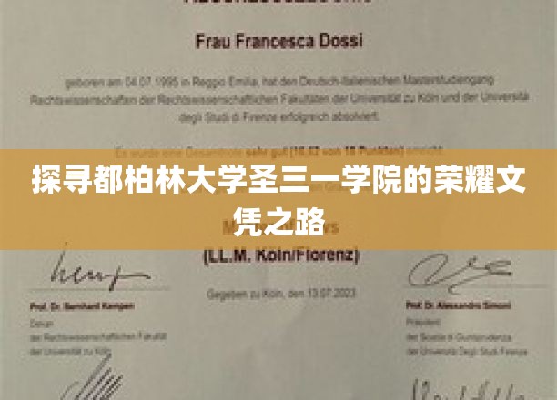 解锁都柏林圣三一学院精英学位的秘密通道