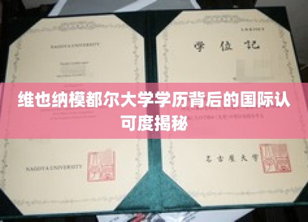 揭开维也纳模都尔大学学历的国际通行证之谜