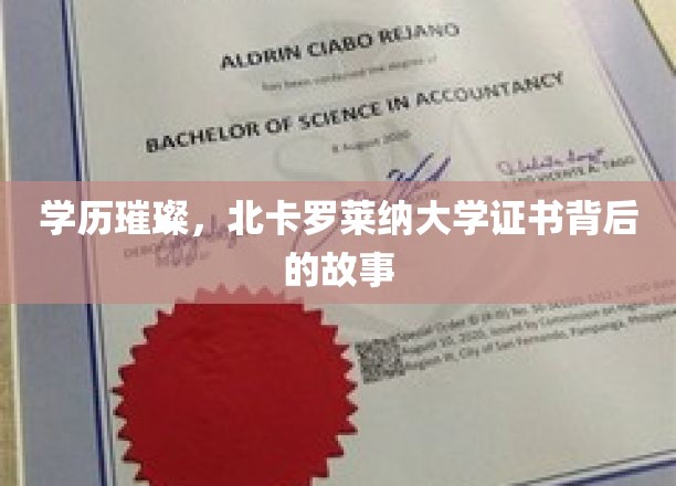 北卡罗莱纳之光，探寻名校证书背后的荣耀之路