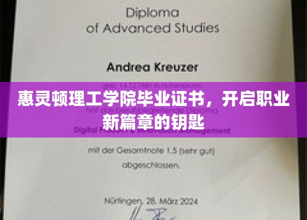 惠灵顿理工学院毕业证书，解锁未来职业大门的金钥匙