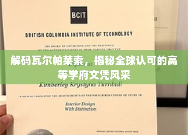 探寻瓦尔帕莱索魅力，领略国际认证名校文凭的独特魅力