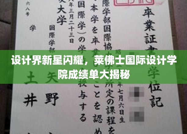 设计新星璀璨，莱佛士国际设计学院惊艳作品大盘点