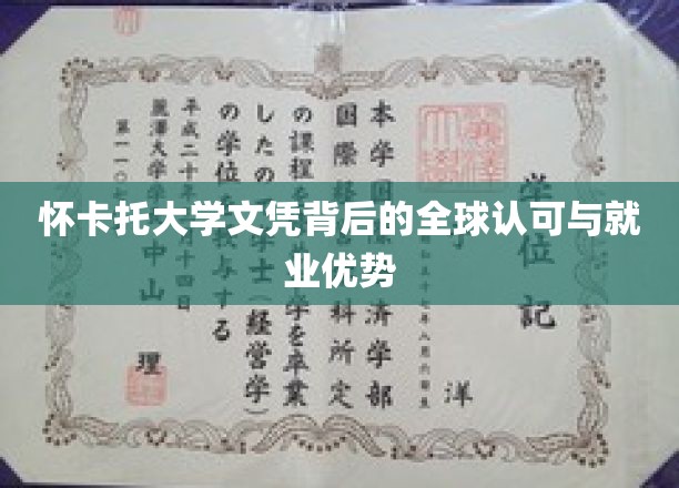 怀卡托大学学位，国际通行证，职场竞争力新引擎