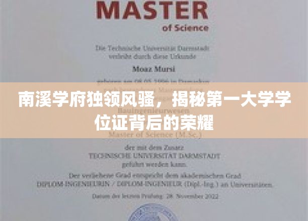 南溪学府荣耀之光，一纸学位证背后的非凡传奇