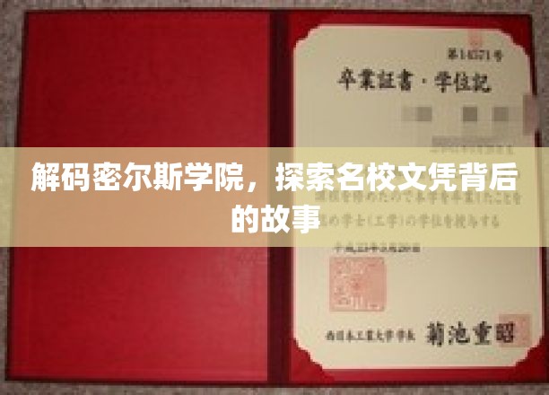 解码密尔斯学院，探索名校文凭背后的故事