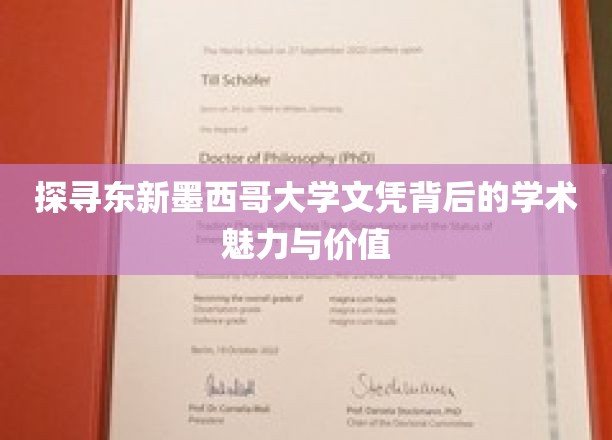 解码东新墨西哥大学文凭，学术瑰宝的内涵与价值揭秘