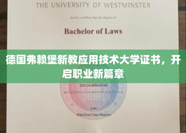 探索德国新教应用技术大学证书，助力职业生涯飞跃新起点