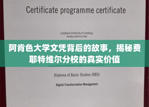 探寻阿肯色大学文凭背后的秘密，费耶特维尔分校的深度价值解析