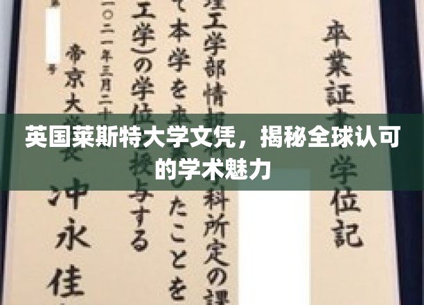 英国莱斯特大学文凭，闪耀全球的学术荣耀与认可