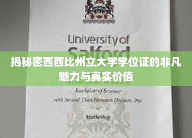 探寻西西比州立大学学位证的独特风采与实际价值所在