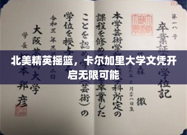 卡尔加里大学，北美精英孵化器，毕业文凭成就非凡人生