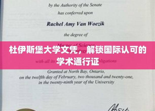 跨国学历通行证，杜伊斯堡大学文凭助你畅游全球学术殿堂