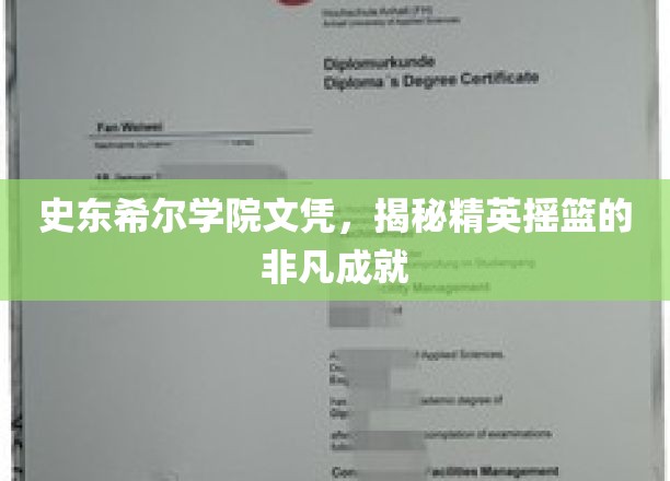 史东希尔学院文凭，揭秘精英摇篮的非凡成就