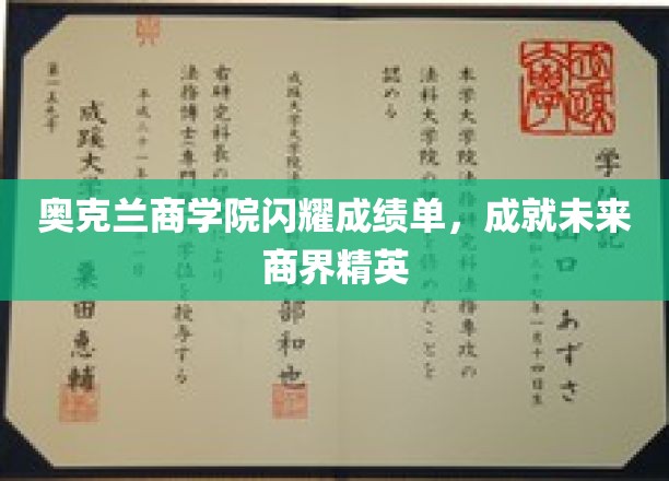 奥克兰商学院闪耀成绩单，成就未来商界精英