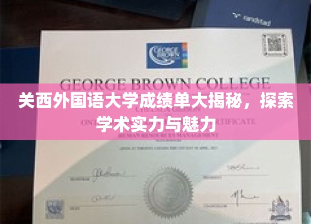 解码关西外国语大学，揭秘学术光芒与校园风采