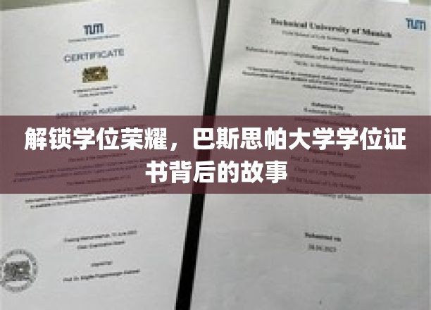 解锁学位荣耀，巴斯思帕大学学位证书背后的故事