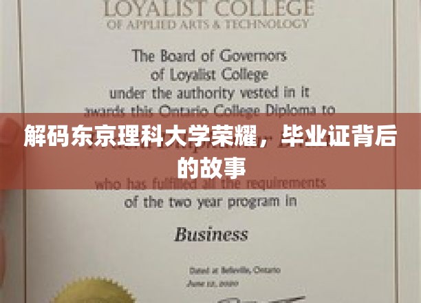 解码东京理科大学荣耀，毕业证背后的故事