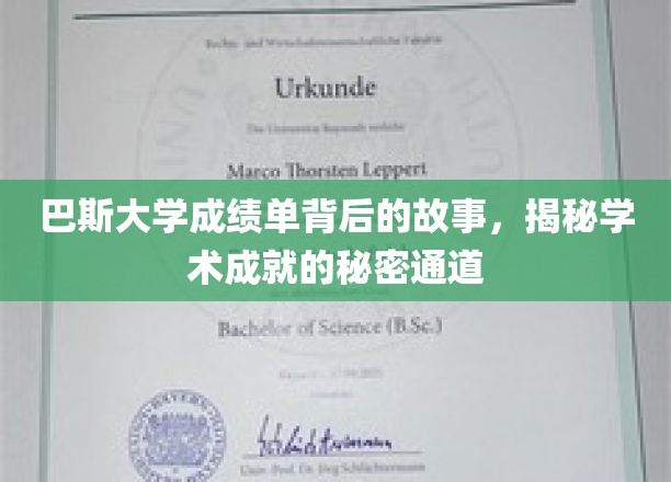 巴斯大学成绩单背后的故事，揭秘学术成就的秘密通道